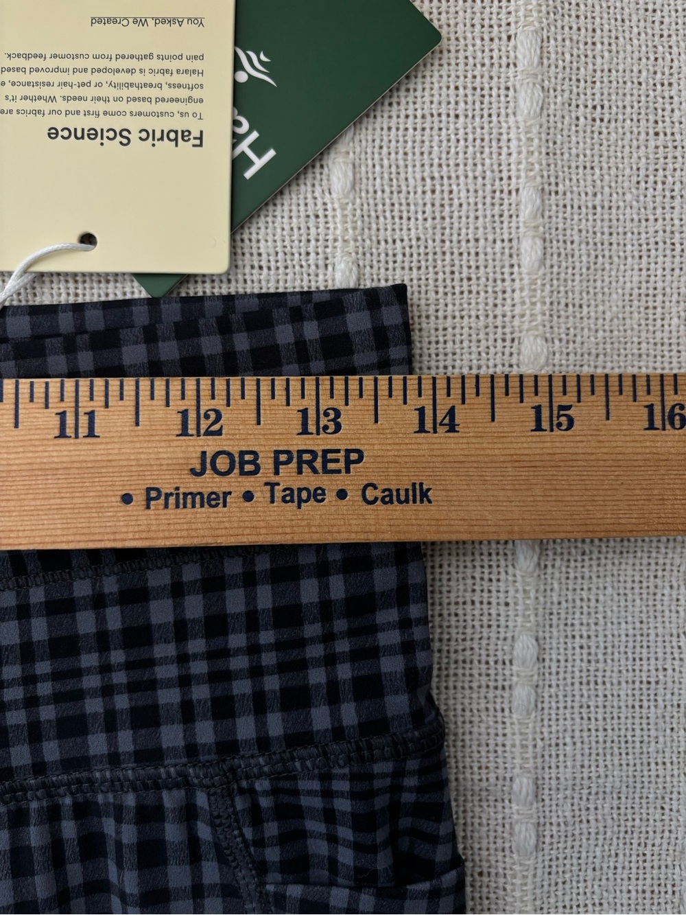 Halara UltraSculpt Check Plaid High Waist Drawstring Yoga Crop Leggings L - Picture 13 of 15